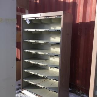 42" x 17" x 6ft Metal Shoe Locker.