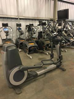 Life Fitness 95X Inspire Elliptical Cross Trainer w/ 7" Touch Screen & Programmable Workouts c/w Life Fitness 17” LCD HDMI TV. S/N Cannot Verify.