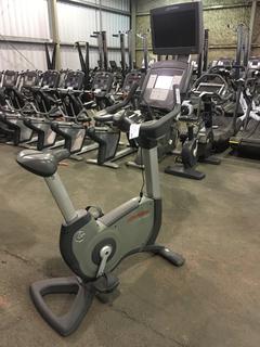 Life Fitness 95C Life Cycle Inspire Upright Bike c/w KOPS Leg Position, Programmed Workouts & Touchscreen Display.  S/N ALX 103679.