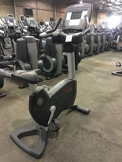 Life Fitness 95C Life Cycle Inspire Upright Bike c/w KOPS Leg Position, Programmed Workouts & Touchscreen Display.  S/N CLV101838.
