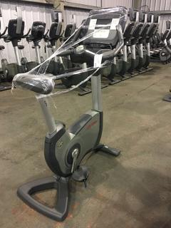 Life Fitness 95C Life Cycle Inspire Upright Bike c/w KOPS Leg Position, Programmed Workouts & Touchscreen Display.  S/N ALX 103547.