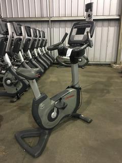 Life Fitness 95C Life Cycle Inspire Upright Bike c/w KOPS Leg Position, Programmed Workouts & Touchscreen Display.  S/N ALX103671.
