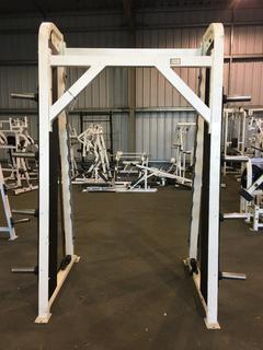 Life Fitness PL06 Smith Machine, S/N 47124.