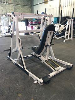 Hammer Strength Seated Leg Press.