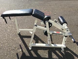 Magnum Lying Leg Curl Machine, S/N 41416.