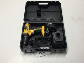 DeWalt 1/2" Cordless 14.4 V Cordless Drill Driver c/w Battery and Charger.