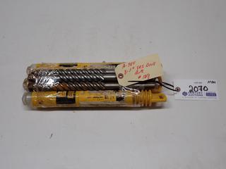 (3) 1" SDS Concrete Drill Bits. New.