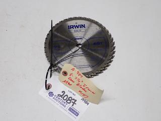 (5) Unused 7 1/4" Irwin Skill Saw Blades.