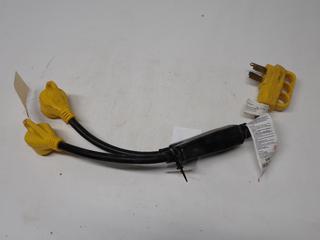 50 Amp to 30 Amp Splitter RV Plug.
