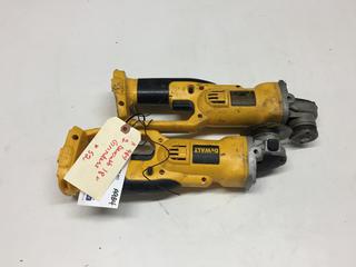 (2) DeWalt DC411 18 V Cordless Grinders. *No Batteries or Chargers*.