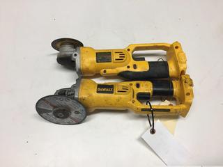 (2) DeWalt DC411 18 V Cordless Grinders. *No Batteries or Chargers*.