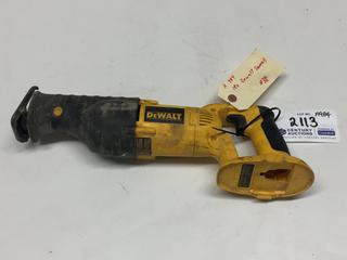 DeWalt 18 V Cordless Variable Speed Reciprocating Saw DC385. *No Battery or Charger*.