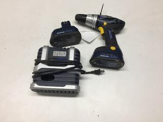 Mastercraft 14.4 V Cordless Drill c/w (2) Batteries and Charger.