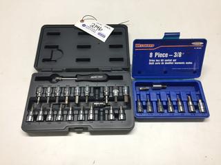 Westward 3/8" Drive Hex Bit Socket Set and Mastercraft 3/8" Socket Multi Bit Kit. *Both Incomplete*.