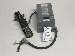 50 Amp Breaker Box and (1) Trailer Hitch with 2" Ball.