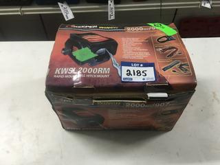 Unused Keeper 2000 Lbs. Ball Hitch Mount Winch.