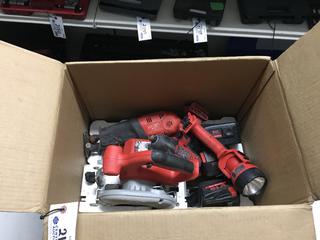 Milwaukee 4 Pc Cordless Hand Tool Set c/w (3) Batteries. *No Charger*.