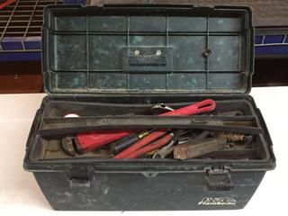 Flambeau Tool Box with Mechanic Wrenches, Screwdrivers.