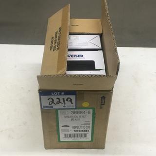 (4) Weiser Sydney Satin Nickel Passage Door Handles.