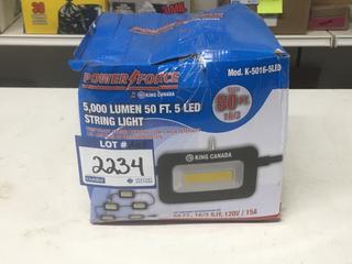 Power Force 5,000 Lumen 50' 5 LED String Light.
