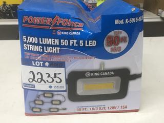 Power Force 5,000 Lumen 50' 5 LED String Light.