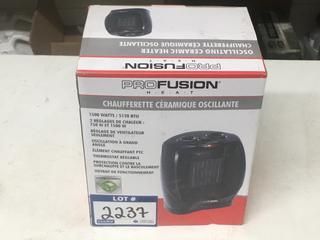 Pro Fusion 1500W Oscillating Ceramic Heater.