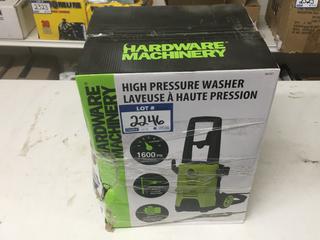Hardware Machinery 1400W, 1600psi High Pressure Washer. 