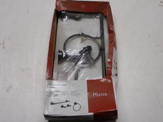 Pfister Breckenridge BTB-BC3B 3-Piece Bath Hardware Kit, Matte Black Finish.