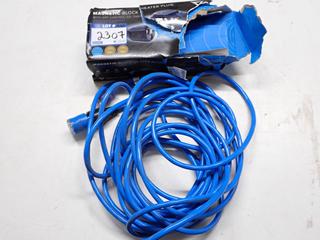 (1) Magnetic Block Heater Plug & (1) Pro Lock Heavy Duty Extension Cord.