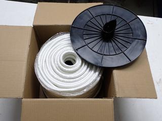 (1) Spool of Nylon Corded White Rope, 1/2"x 300'