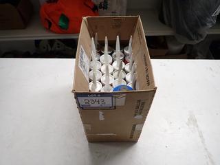 Quantity of Assorted Silicone/Caulking & Propane Bottle.