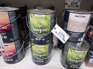 (4) Gallons of Co-Op Exterior Flat Deep Base Paint. 