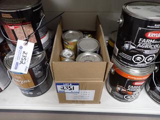 Quantity of Assorted Minwax Wood Finish Stain.