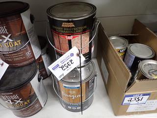 (2) 3.54L Imagine Exterior Stain & (1) 3.78L Interior/Exterior Gloss Sealer.