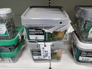 (2) 30lb 2" Galvanized Common Nails.