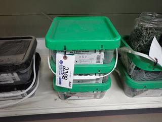 (2) 10lb Containers of 8x3"  & (1) 10lb Container of 8x2" Green Deck Screws.
