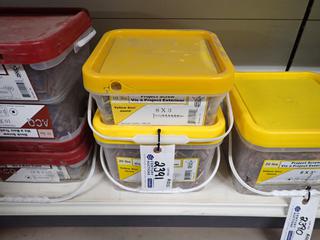 (1) 10lb & (1) 20lb 8x3" Yellow Zinc Project Screws.