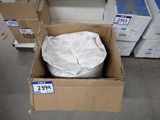 Bag of White Lake Diatomaceous Earth Inert Carrier or Anti-Caking Agent For Livestock Feed, Opened.