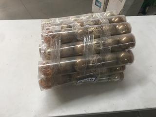 Quantity of Shatter Proof Incaseable Gold Christmas Bulbs.