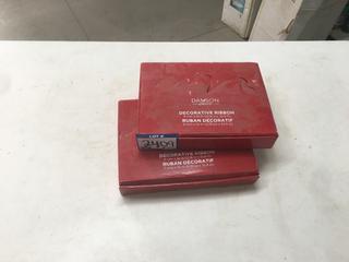 (2) Boxes of Assorted Decorative Ribbon, 5mmx10m.