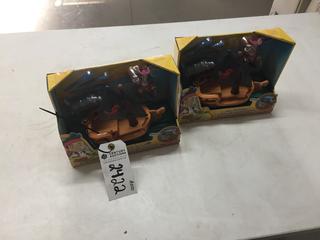 (2) Fisher Price Disney Hooks' Battle Boat.