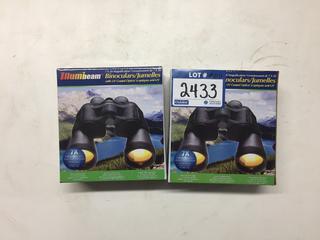 (2) Illumibeam Binoculars, 7x50 Magnification.