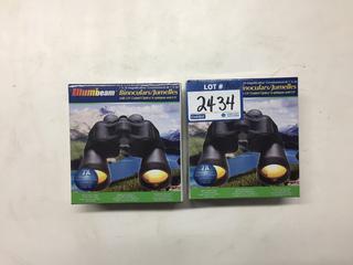 (2) Illumibeam Binoculars, 7x50 Magnification.