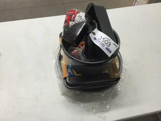 Bakers Secret 5pc Bake Ware, Good Cook 13" Pizza Pan, (3) 9.5" Angel Food Cake Pans, 8"x4" Meatloaf Pan & (2) Measuring Cups.