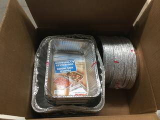 Quantity of Assorted Aluminum Pans & Trays.