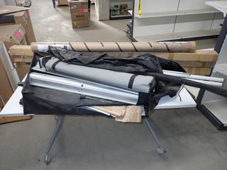 19" 43 Space Knock Down Rack & Banner Stands.