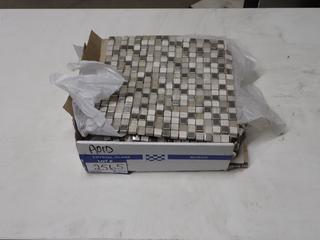 (1) Box of Crystal Glass Mosaic Tile, 12"x 12"