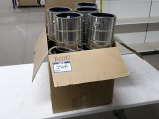 Quantity of Decorative Metal Paint Cans, No Lids.