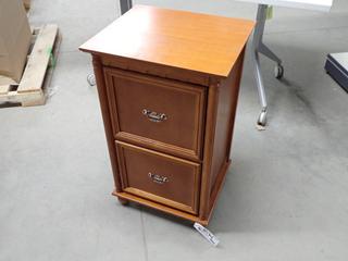 2-Drawer Wooden File Cabinet, 18"L x 16"W x 31"H.