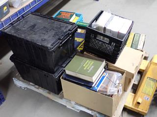 (9) Boxes of Mitchell, Hayes & Chilton Automotive Manuals.